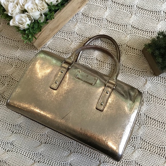 kate spade Handbags - {Kate Spade} Alessa Wellesley Satchel Gold